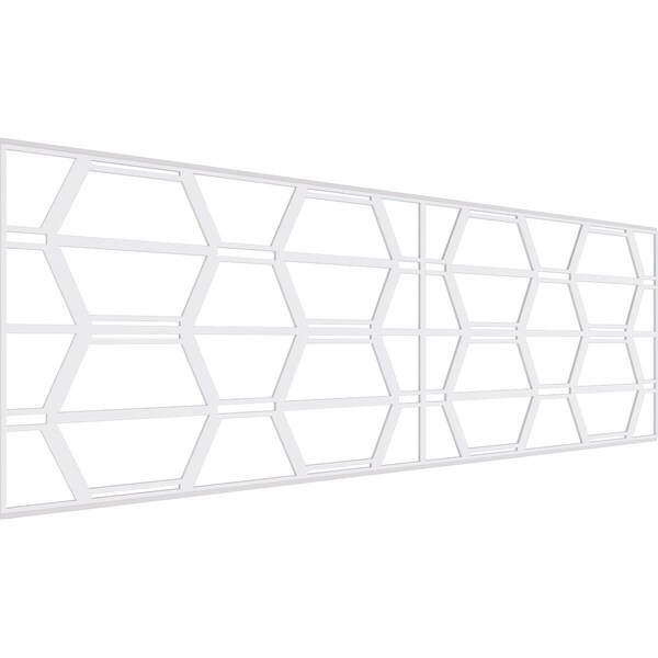 Ekena Millwork Set of Four Panels for 94 1/2"W x 32 1/4"H Greeley Fretwork Wainscot Wall Paneling WPKP16X01X47GLY - main